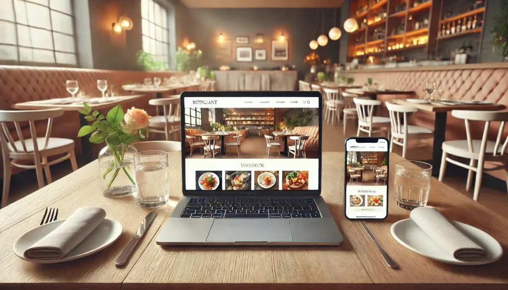 Restaurant websites including online ordering